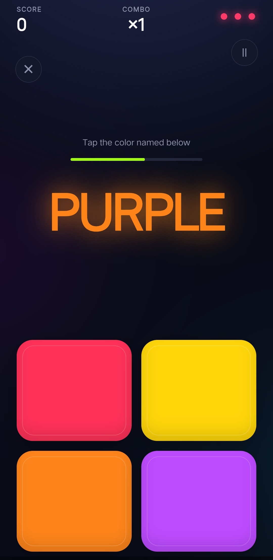 Wrong Tap gameplay screen